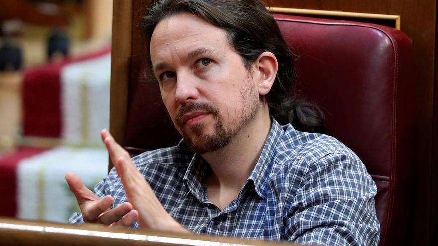 Pablo Iglesias en el Congreso.