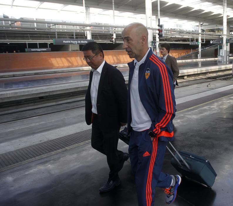 La expedición del Valencia ya está en Madrid