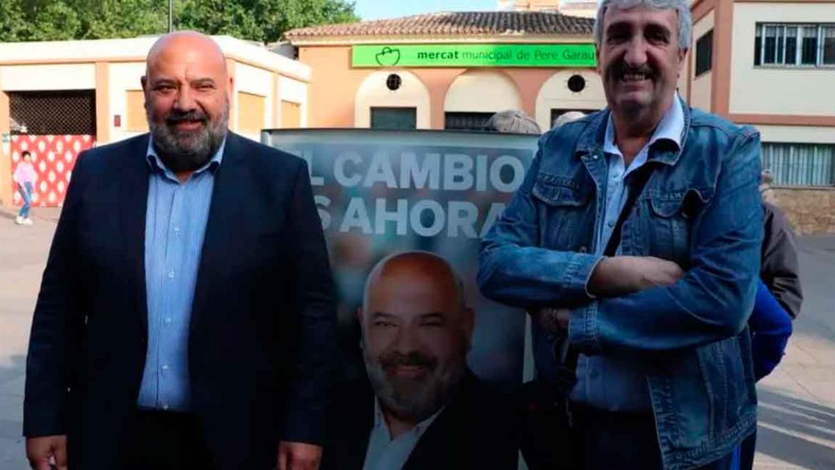 El alcalde de Palma, Jaime Martínez, con José Luis Haro en la campaña electoral de 2023.
