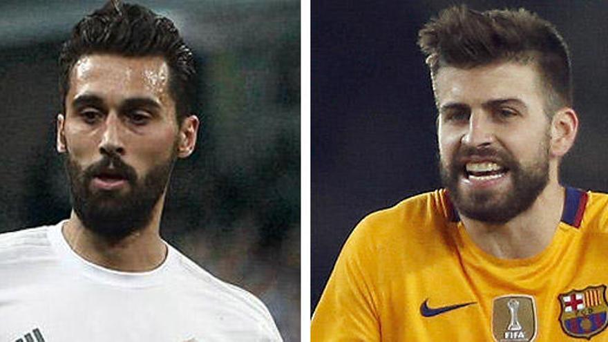 Arbeloa y Piqué.