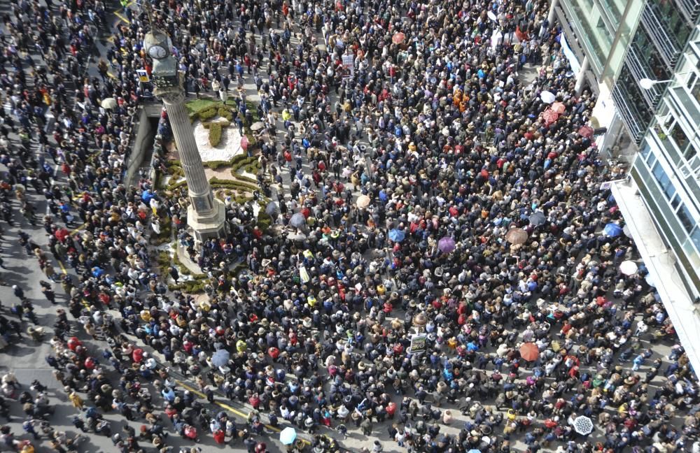 Manifestación por las pensiones en el Obelisco