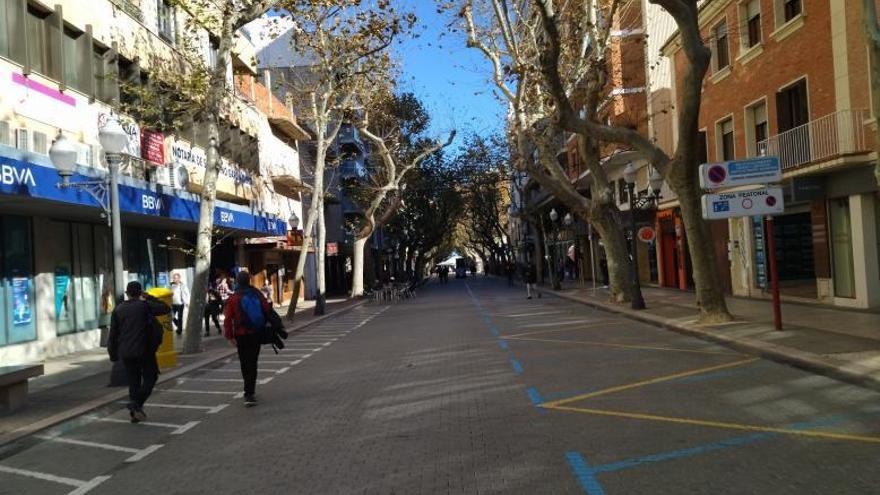 La calle Marqués de Campo, meollo comercial y hostelero. | A. P. F.