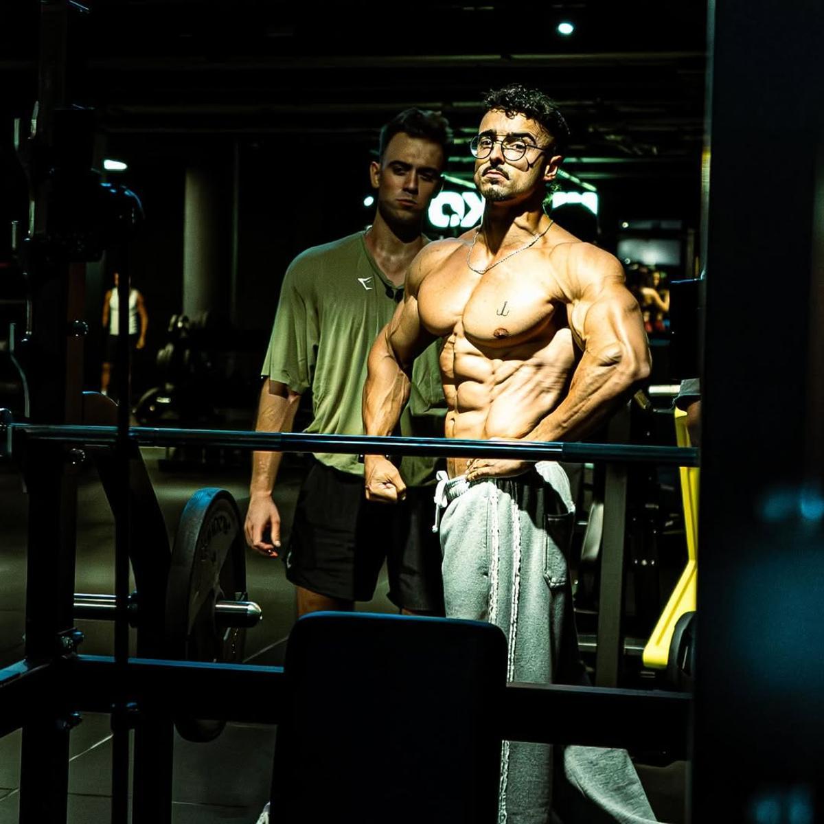 Ander Basurto y su preparador Ibon Suberbiola