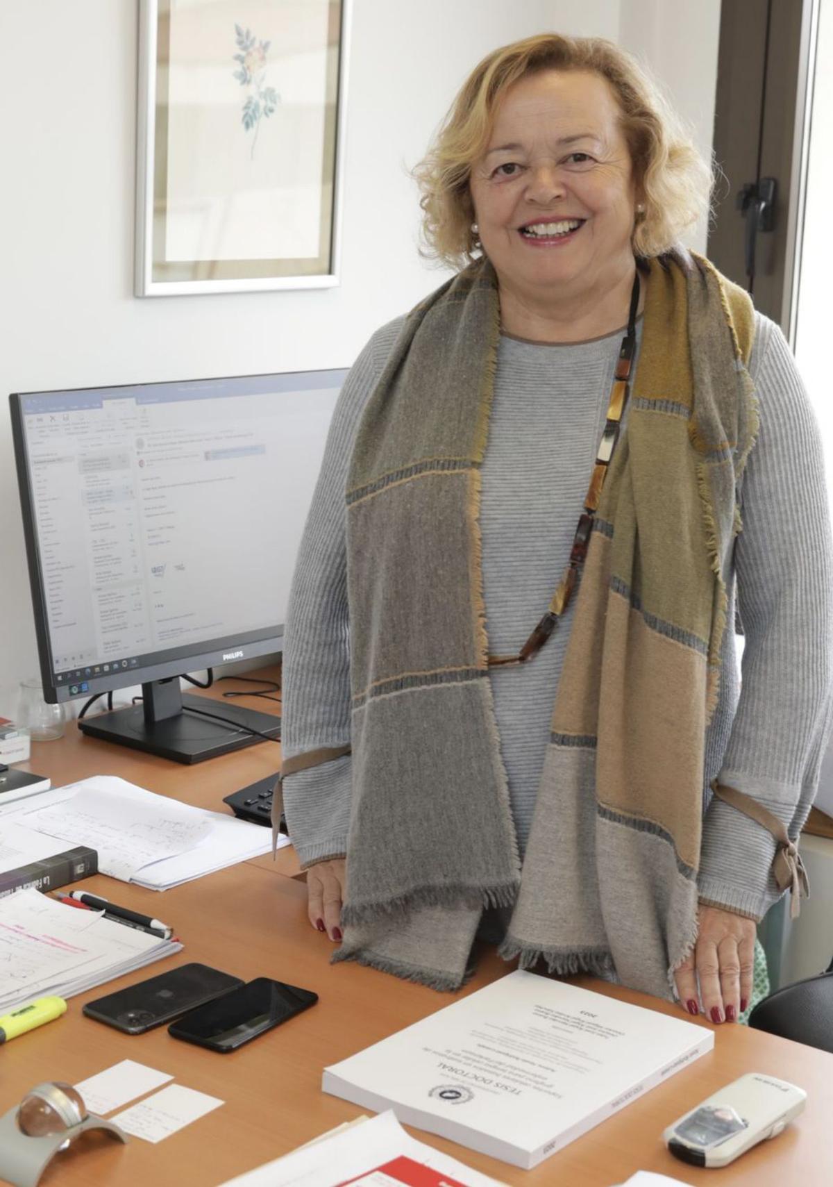 Rosa Menéndez, en su despacho del Incar.