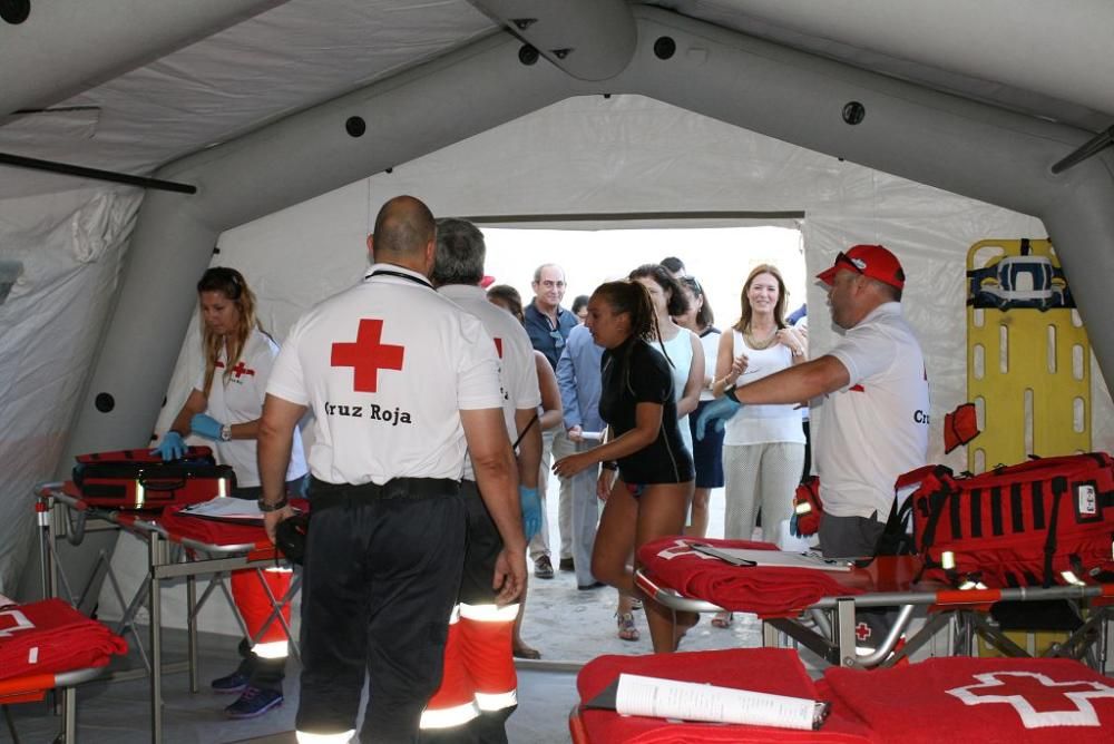 Simulacro de salvamento en Águilas