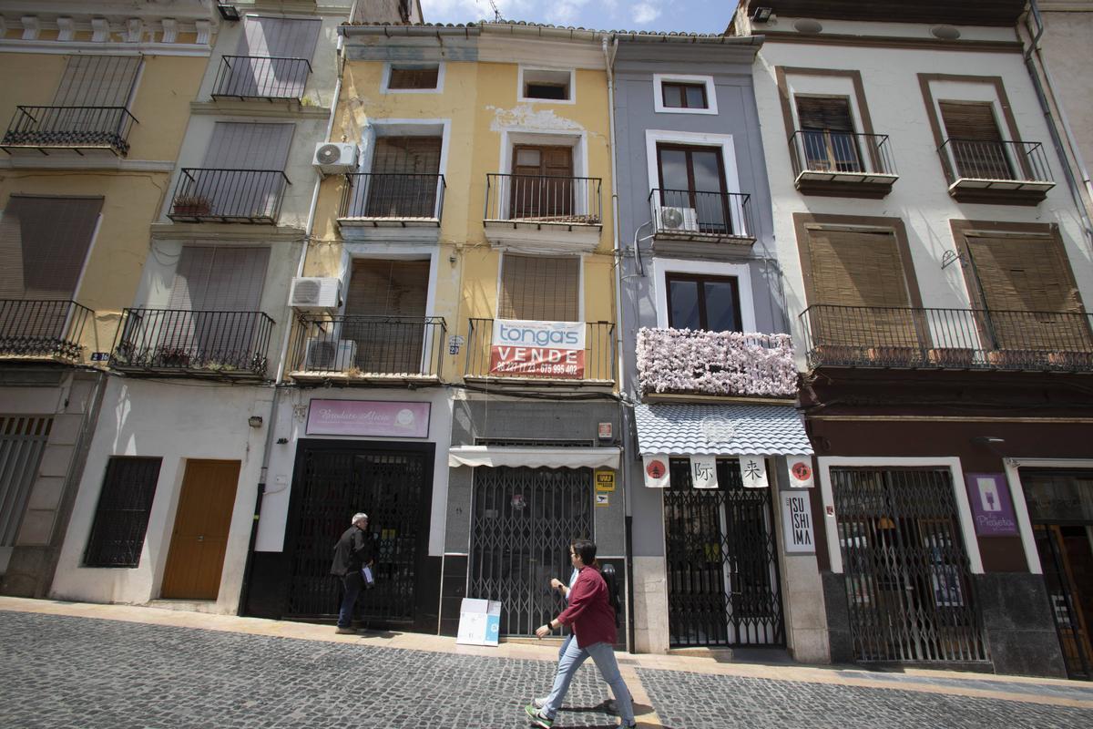Xàtiva. CTR Casas adquiridas por la conselleria de vivienda Plaça del Mercat 19