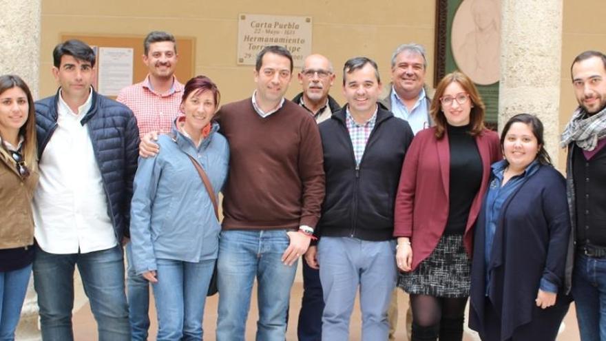 Las delegaciones de Torrijos y Aspe en el Palacio de Pedro I