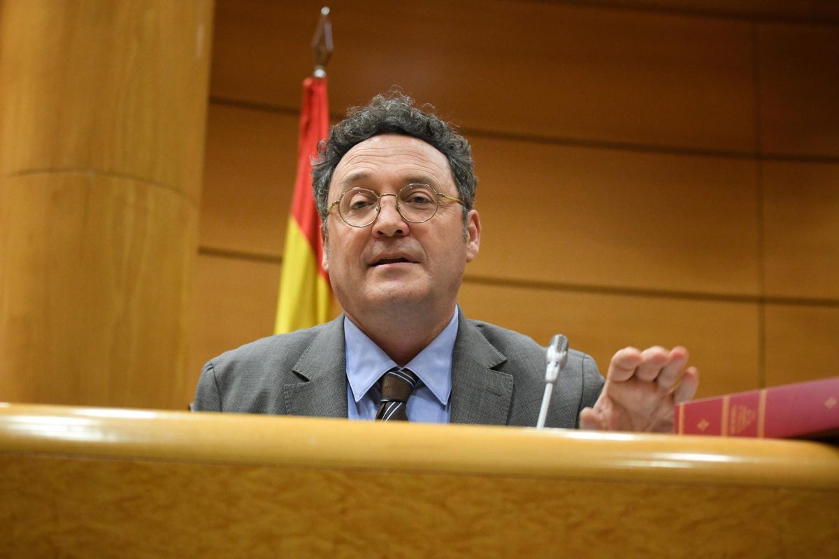 Archivo - El Fiscal General del Estado, Álvaro García Ortiz, durante su comparecencia en la Comisión de Justicia, en el Senado, a 18 de febrero de 2025, en Madrid (España).