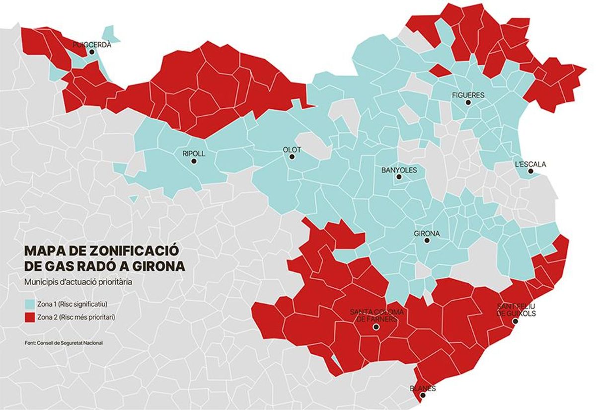 L'afectació a les comarques gironines.