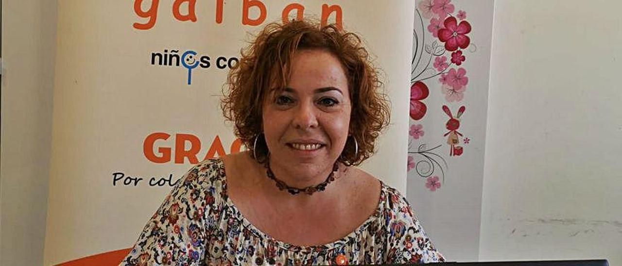 María Eva López Fernández, en una presentación de Galbán.