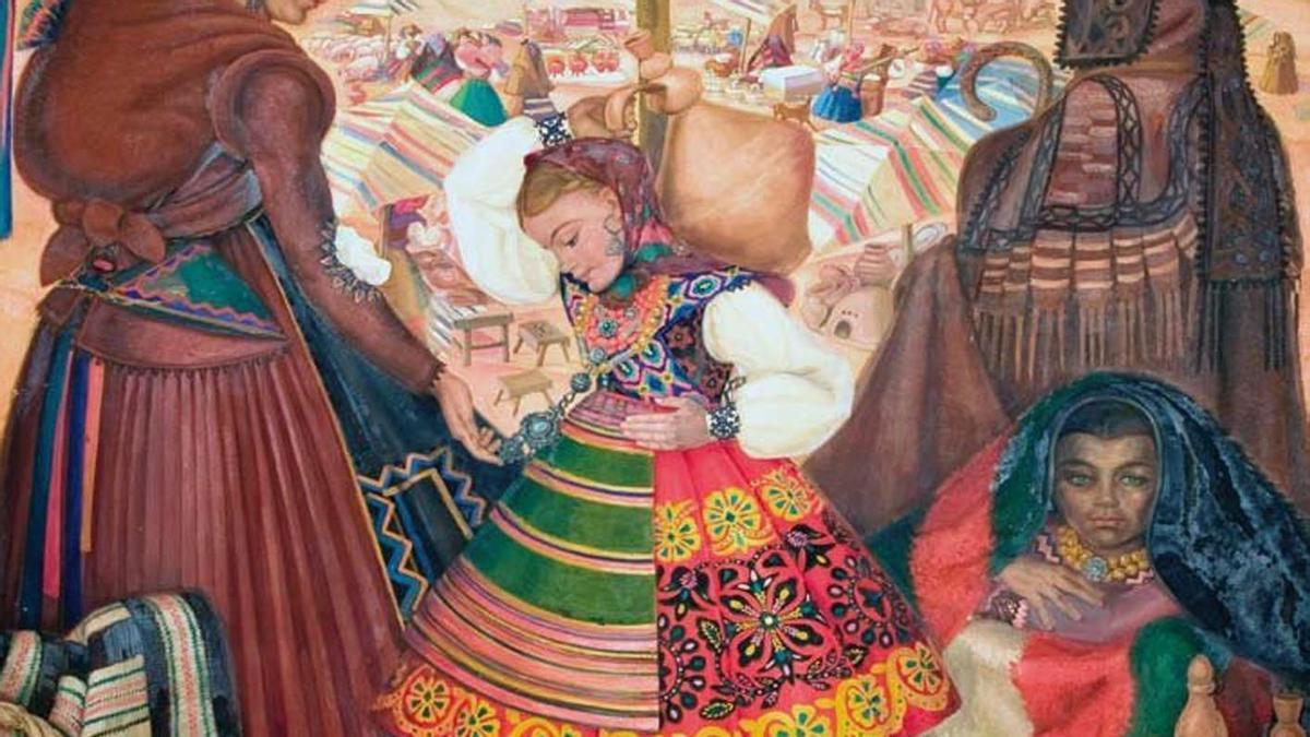 El cuadro de Delhy Tejero «Mercado de Zamora».