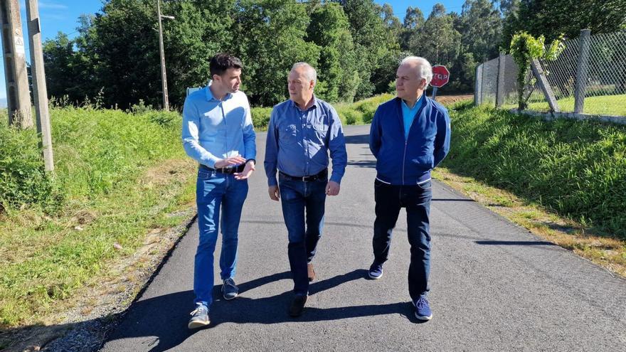 Louzao, Agustín Reguera y Antonio Crespo, ayer.