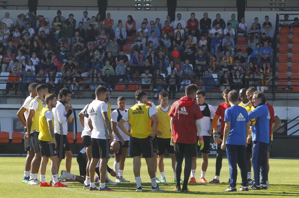 Espectacular entrenamiento del Valencia CF