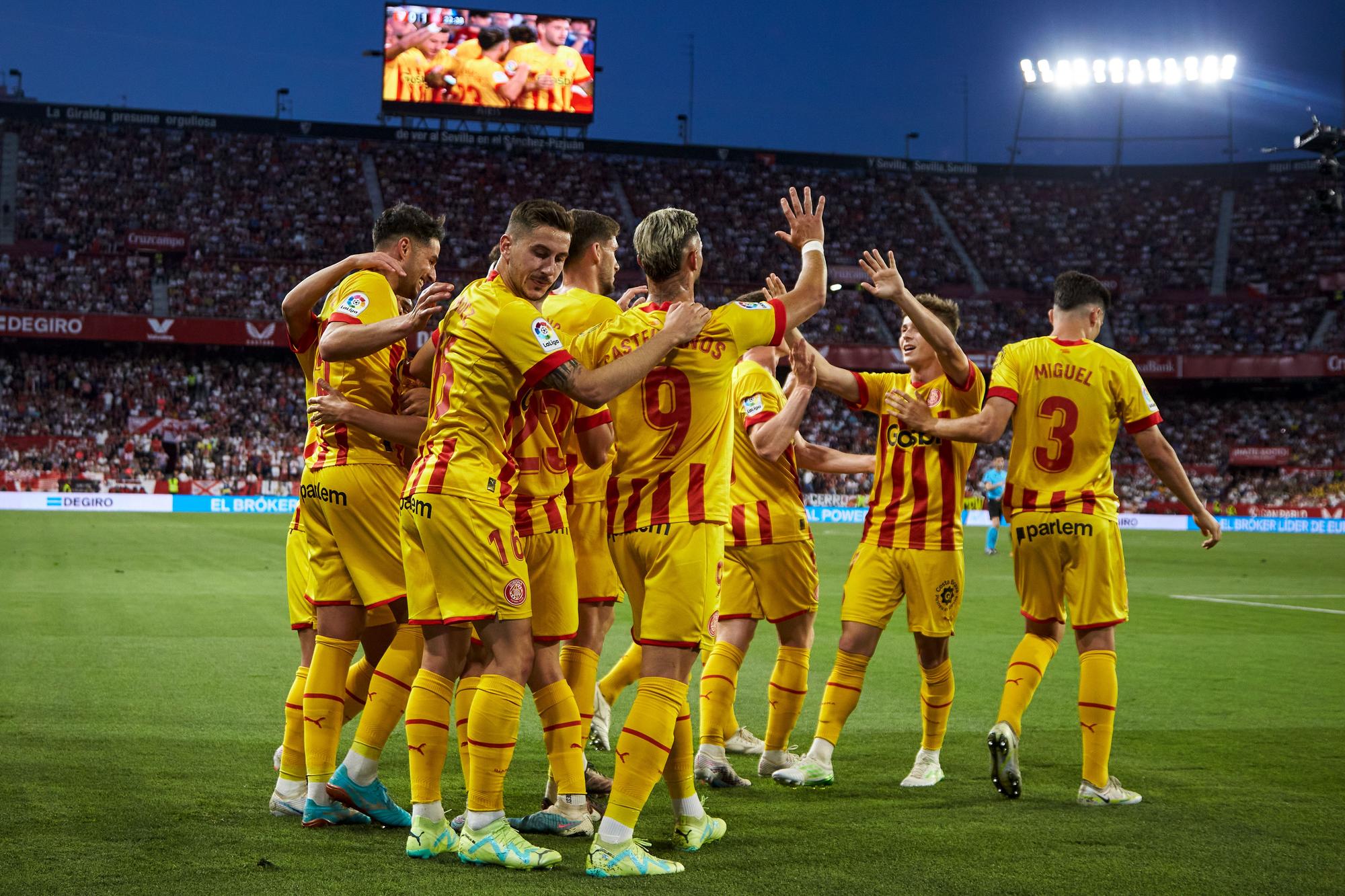 Les millors imatges de la victòria del Girona a Sevilla