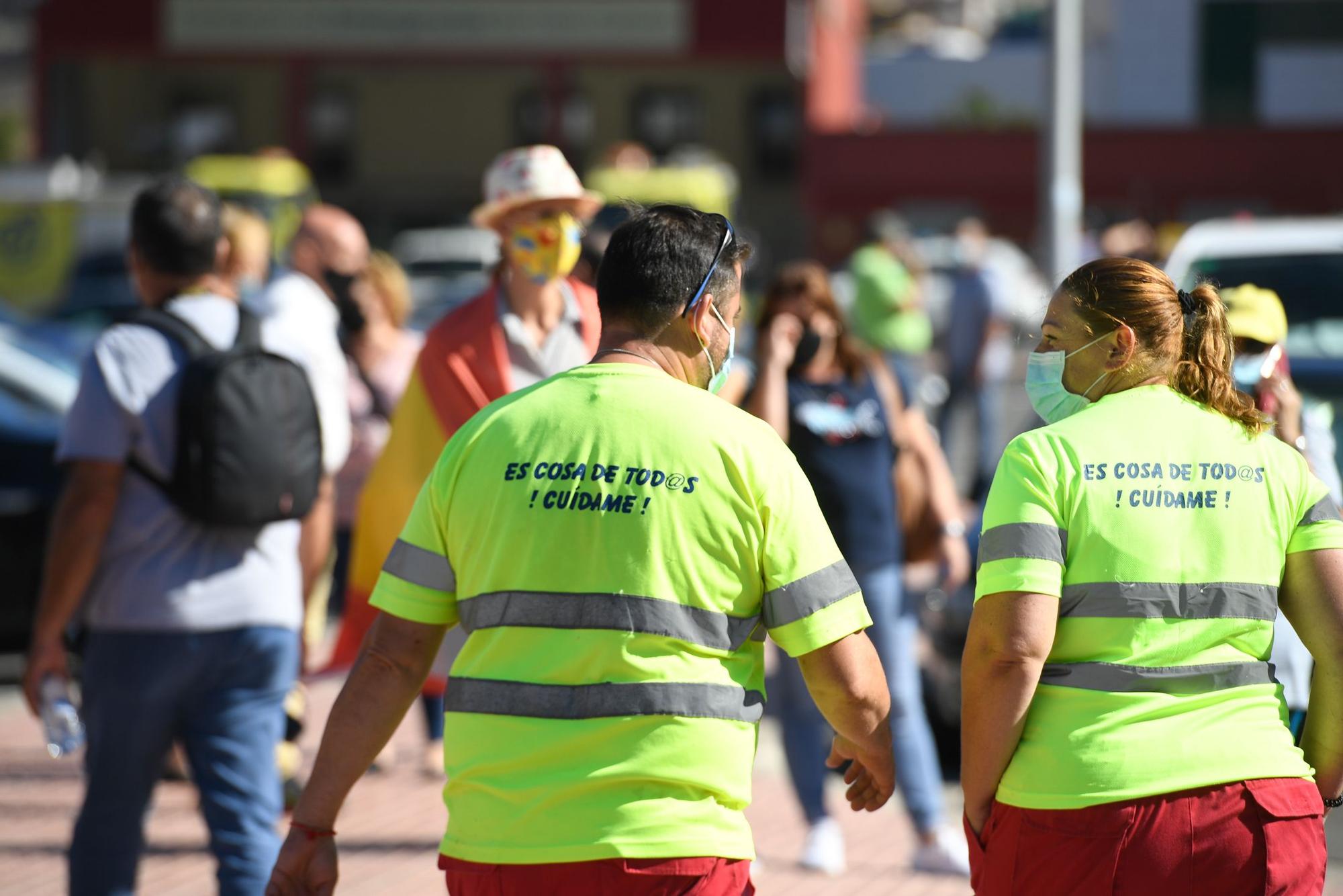 Marcha pro-turismo en Mogán