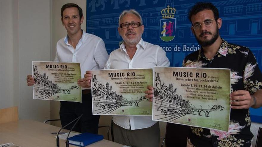 Los sábados habrá en la margen izquierda del río conciertos