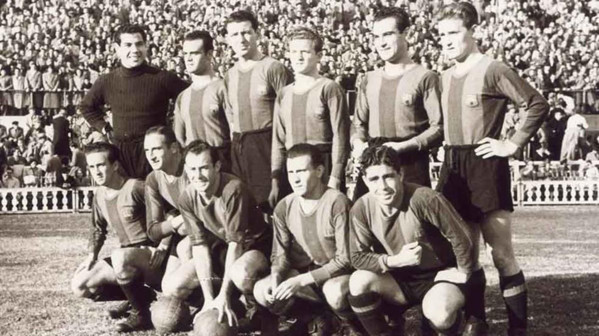 Una alineación del FC Barcelona de la temporada 1946-47