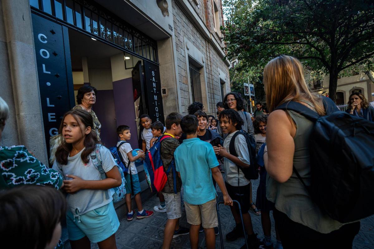 Vuelta al cole en la Escola Pia Sant Miquel de Barcelona