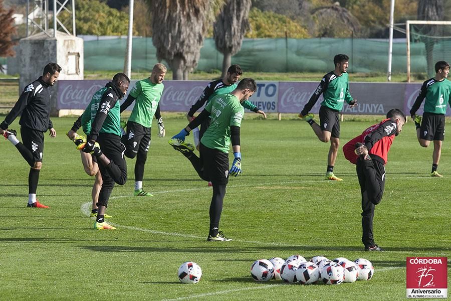 Primer entrenamiento de Luis Carrión.