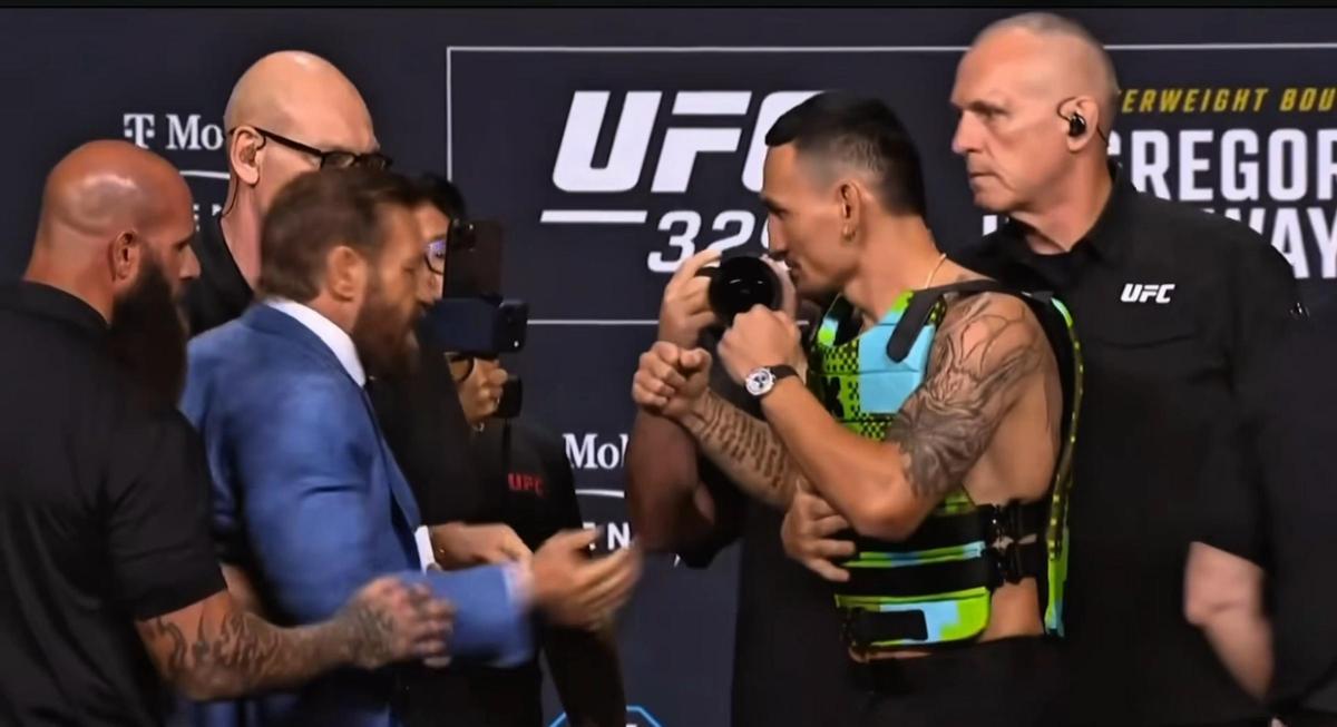¡Se calienta el pesaje entre McGregor y Halloway!