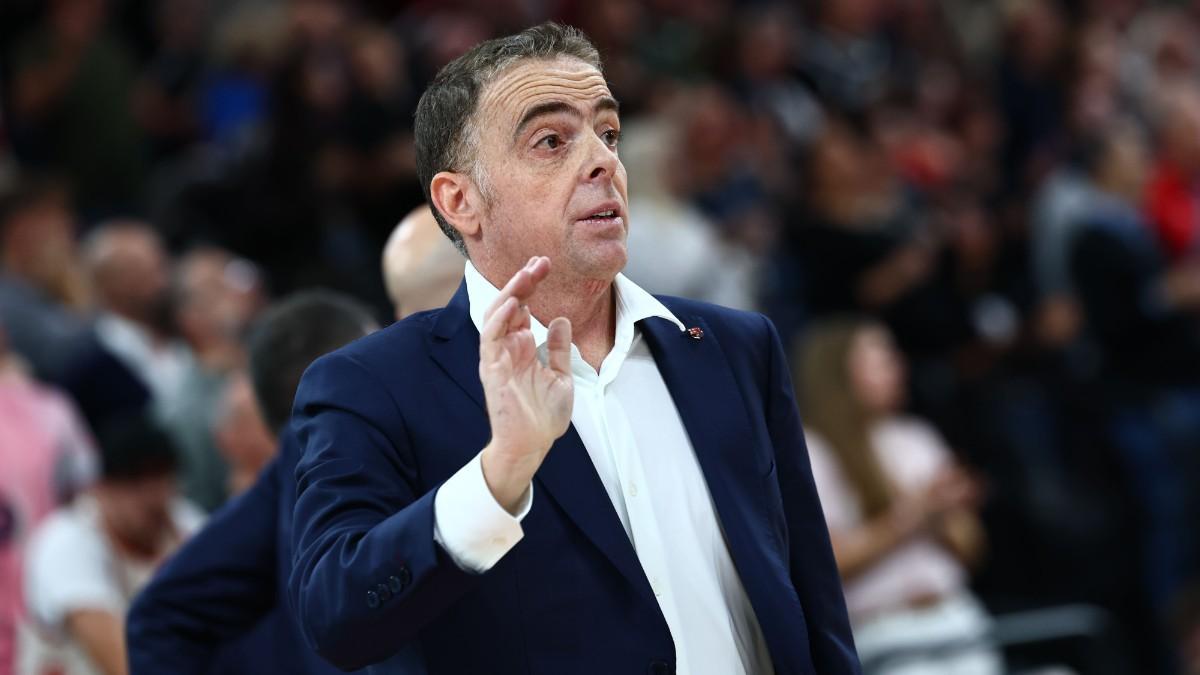 Óscar Orellana, en el partido de Euroliga ante el Bayern