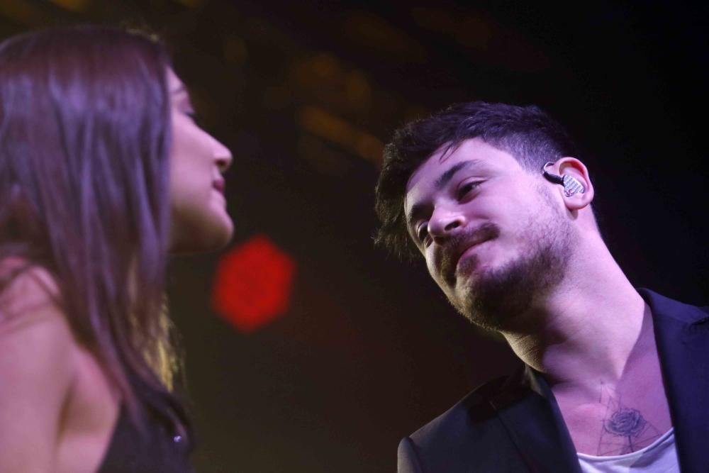 Concierto de Ana Guerra y Luis Cepeda de la gira ImaginBank en la Sala París 15.