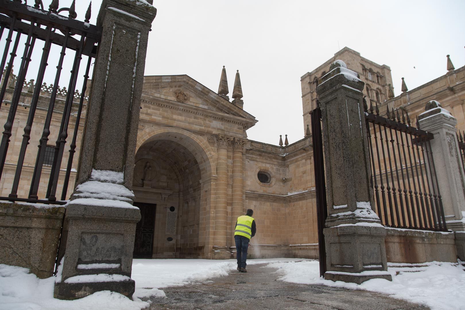 La borrasca Filomena sigue castigando a Zamora