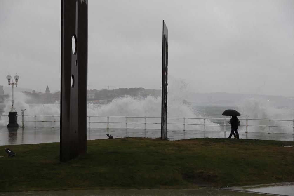 Temporal en Gijón