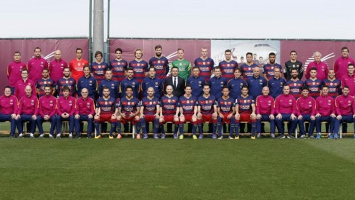 Plantilla del FC Barcelona 2015-16.