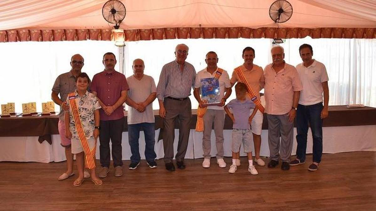 Podio de los ganadores en las categorías masculinas.