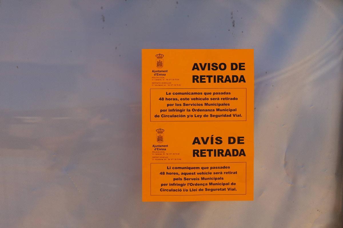 Todas las imágenes del asentamiento de caravanas en sa Jovería en Ibiza
