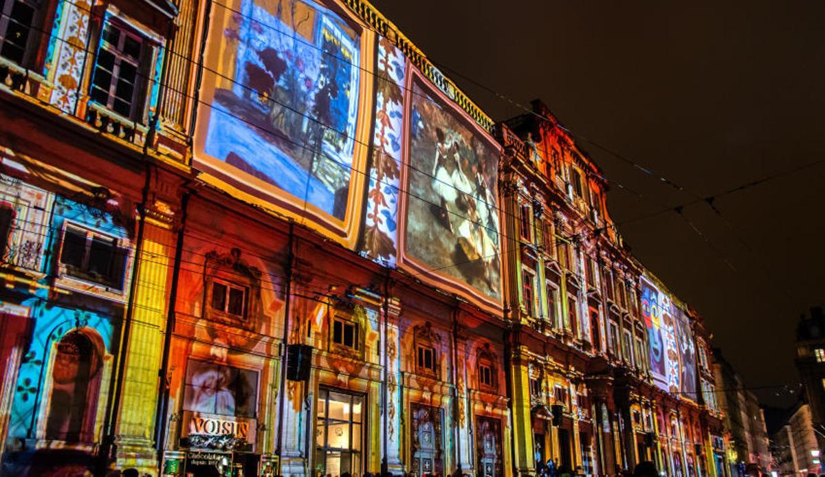 Festival de las luces en Lyon.