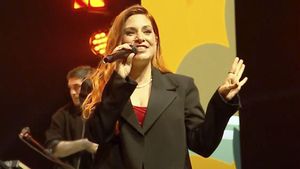 Leire Martínez en los Premios Dial.