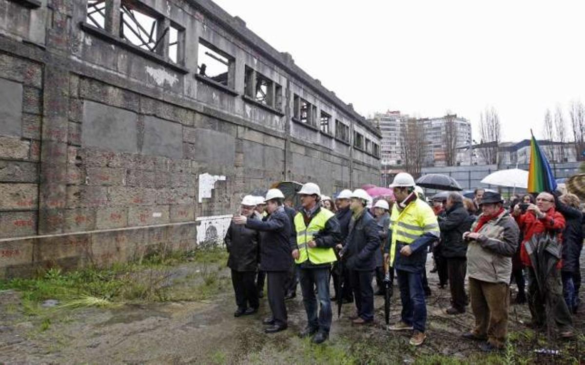 Las piedras del edificio Bandeira se guardarán en Porriño hasta construir el centro comercial