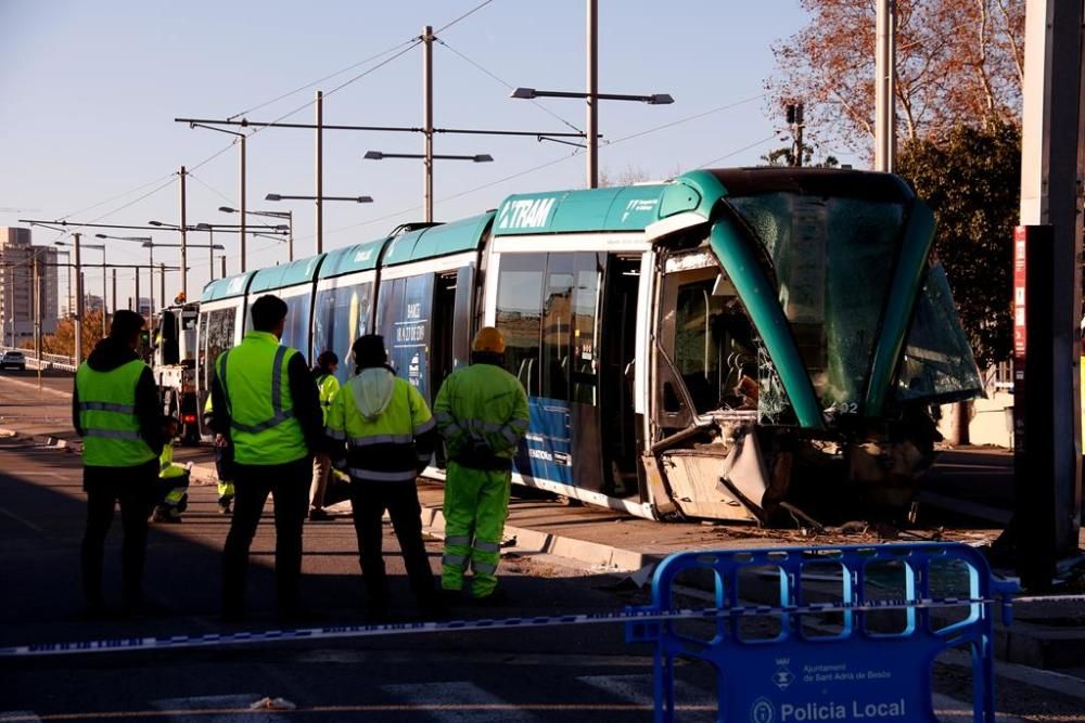 Accident del Trambesòs a Sant Adrià de Besòs