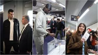 Aitana Bonmatí, Sergio Busquets, Kevin Punter... los deportistas pasan por las urnas: "La verdad es que he flipado bastante, este club es diferente"