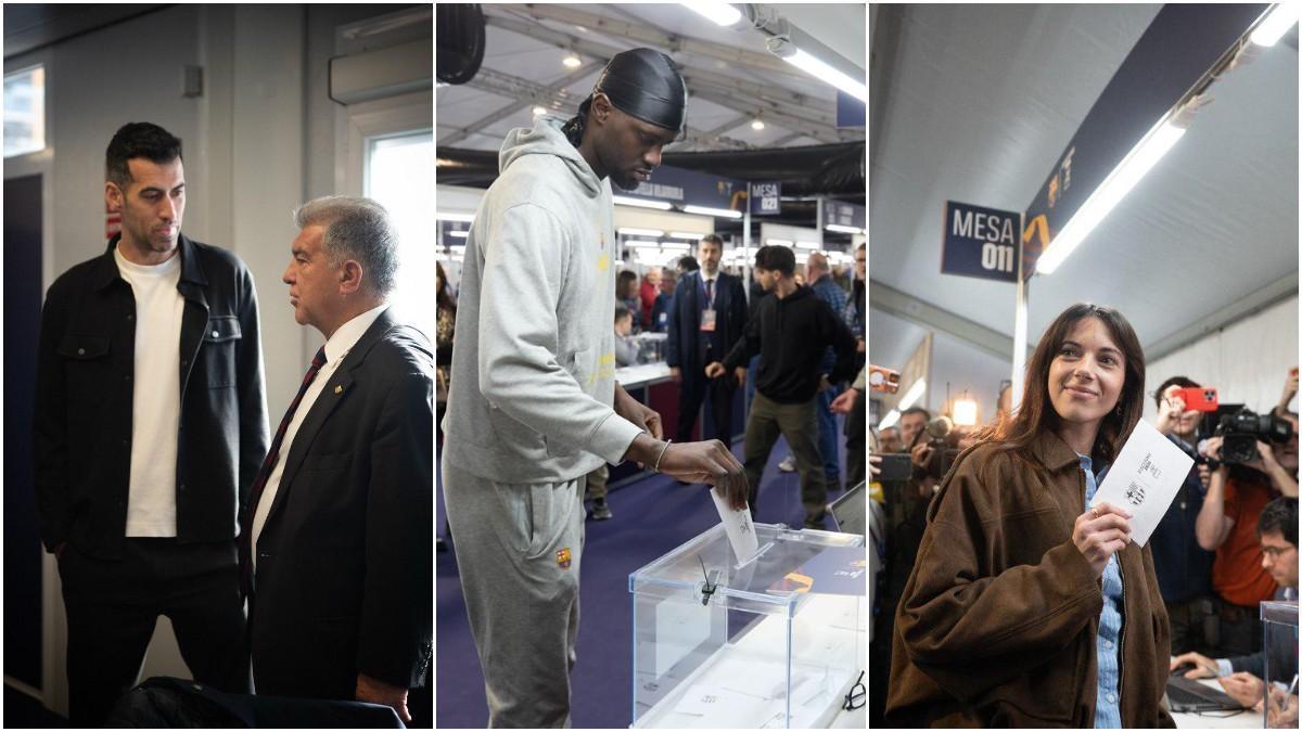 ¡Aitna Bonmatí llega al Camp Nou para votar!
