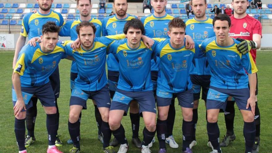 Equipo inicial de Asturias en la semifinal ante Ceuta.