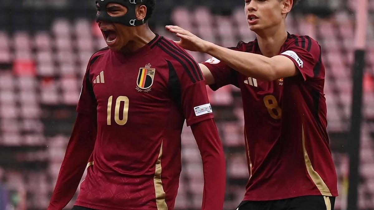 Noah Fernández en el Europeo sub-17.