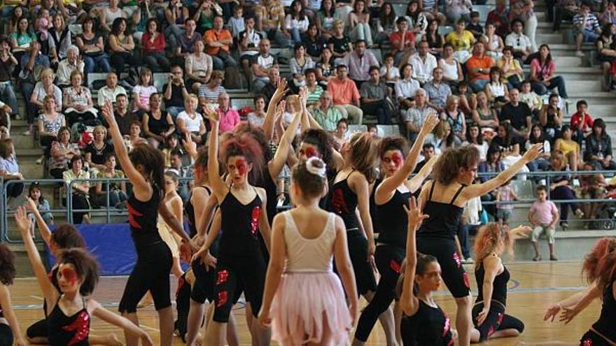 Las exhibiciones en el pabellón siguen siendo la actividad más seguida por los visitantes al polideportivo Francisco Laporta .