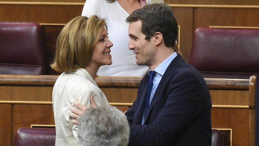 Pablo Casado, con Cospedal