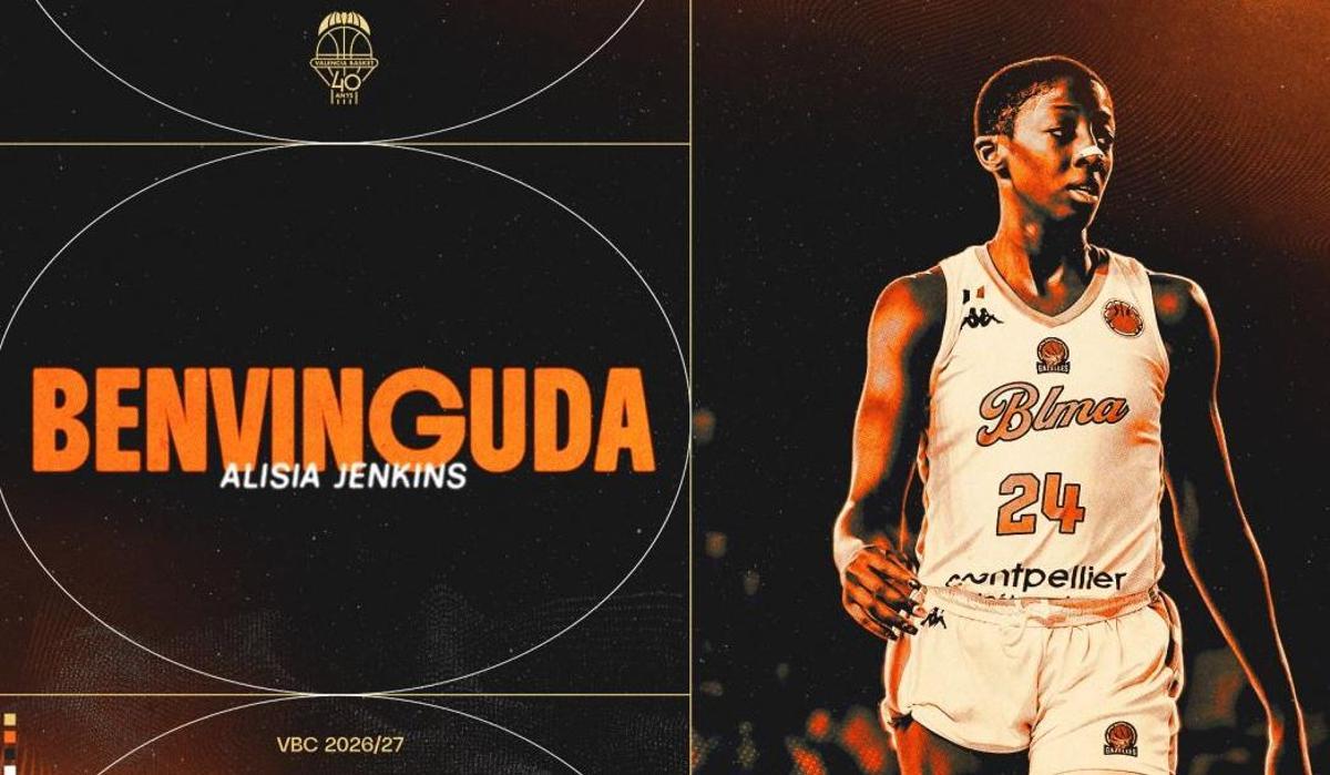 Alisia Jenkins, nuevo fichaje de Valencia Basket femenino para el juego interior