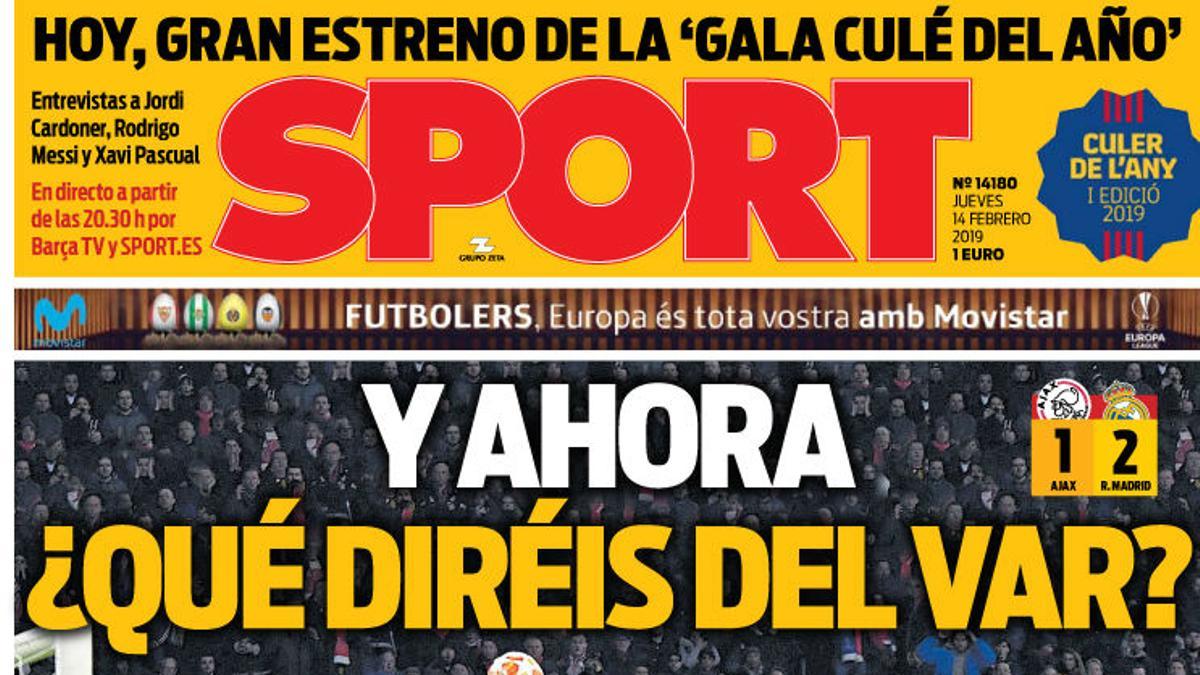 La portada de hoy