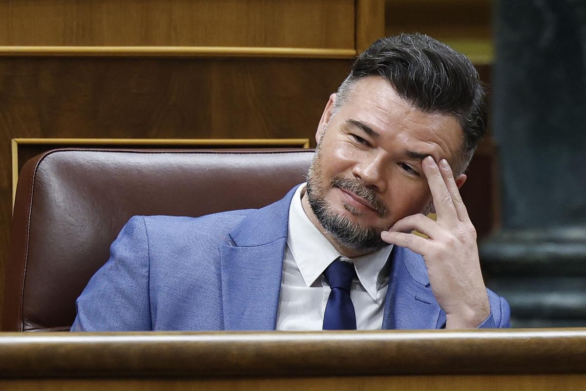 El portavoz de ERC, Gabriel Rufián.