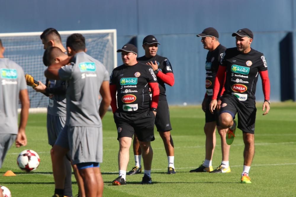 Entrenamiento de la selección de Costa Rica en Málaga