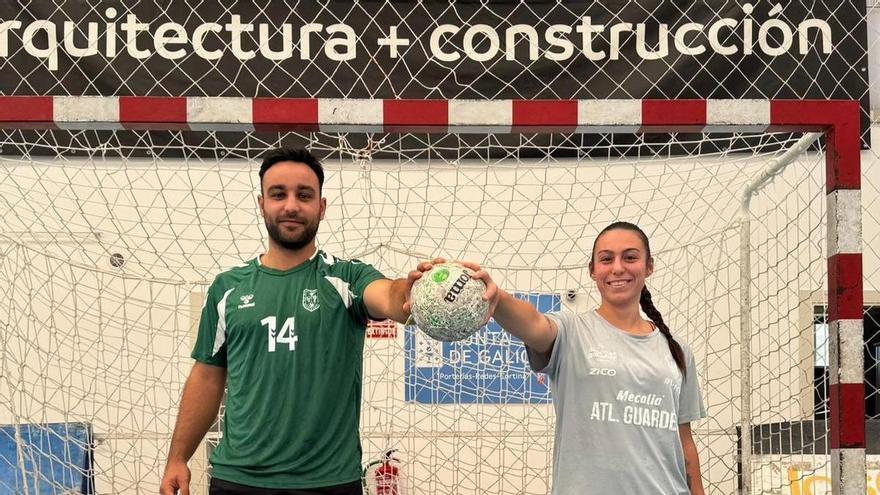 Leiras de 40x20: los hermanos balonmanistas Silvia y José se reencuentran en O Baixo Miño