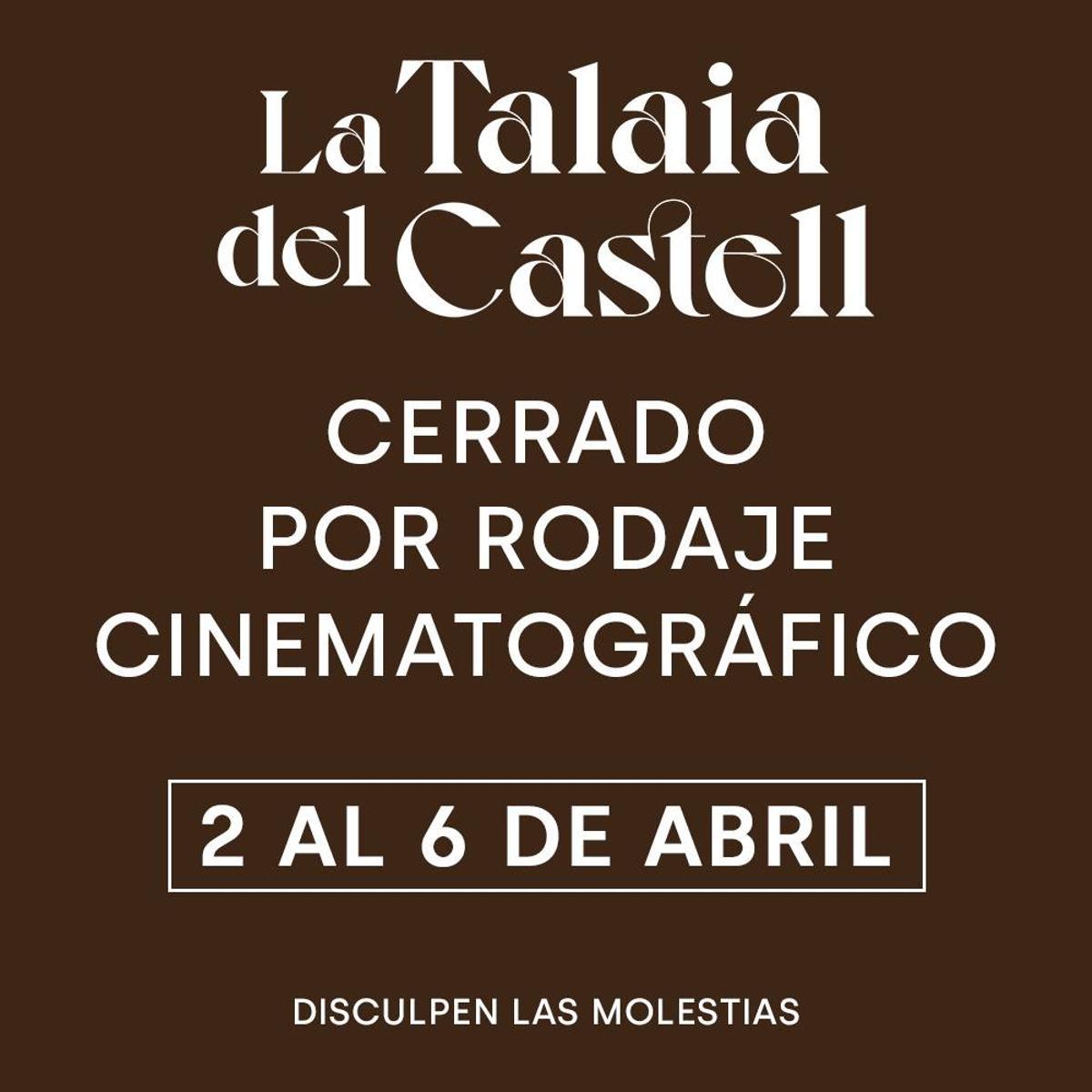 La Talaia del Castell confirmó el cierre durante estos días en redes sociales.