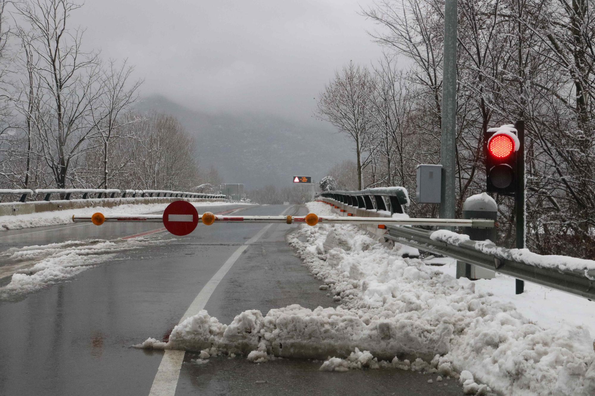 L'entrada al túnel de Bracons.