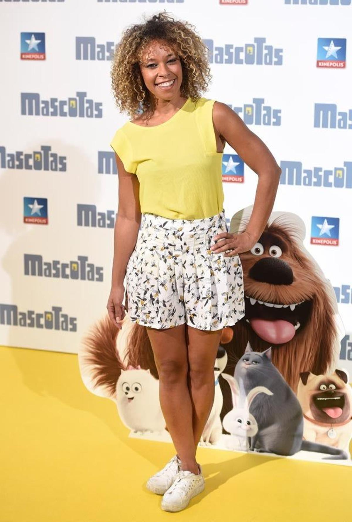 Mary Ruiz, en el preestreno de Mascotas en Madrid.