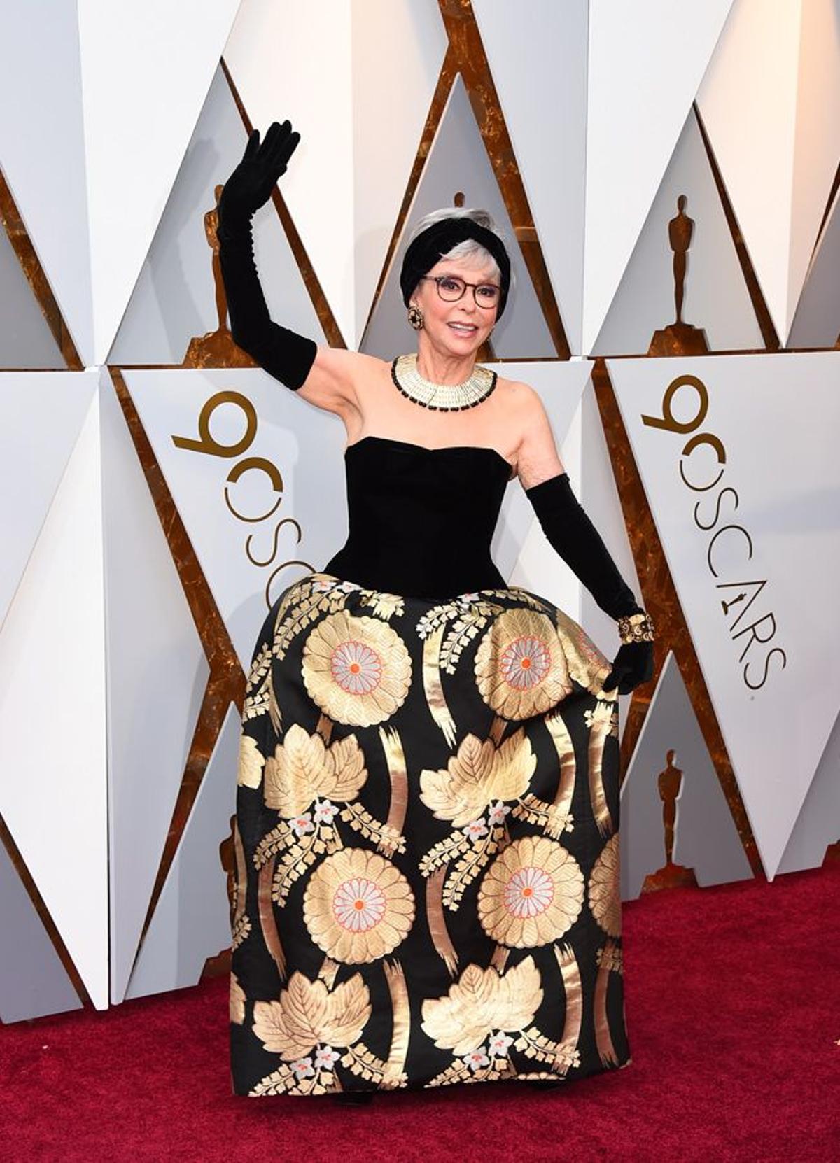 Rita Moreno en la gala 90 de los Oscar